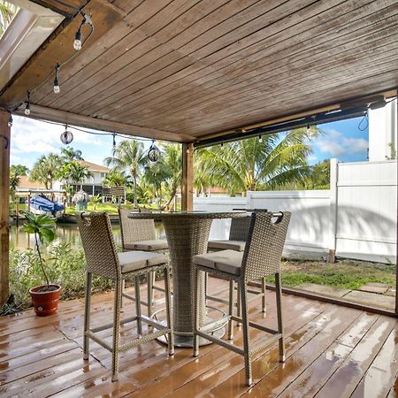 Canal Side Retreat With Dock, By Hollywood Boardwalk Fort Lauderdale Eksteriør billede